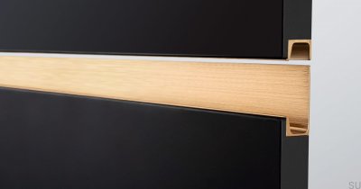 Мебельная ручка Jey 147 Edge Aluminium Gold Cava