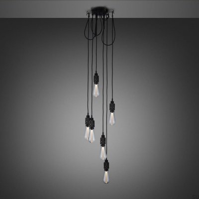 Люстра без плафонов 6.0 Hooked 2.6 м Латунь Жженая бронза