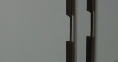 Удлиненная мебельная ручка Peak 1760, матовый черный алюминий