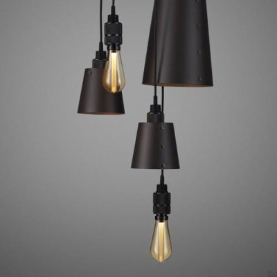 Люстра с абажурами 6.0 Hooked 2 м Сталь Графит с обожженной бронзой