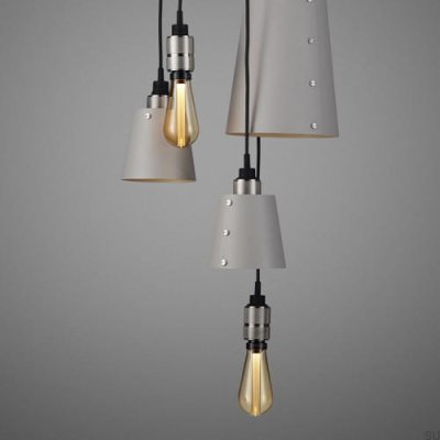 Люстра с плафонами 6.0 Hooked 2 м Стальной серый с серебром