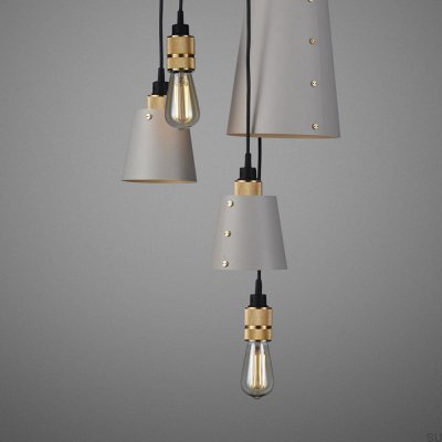 Люстра с абажурами 6.0 Hooked 2 м стально-серый с латунью