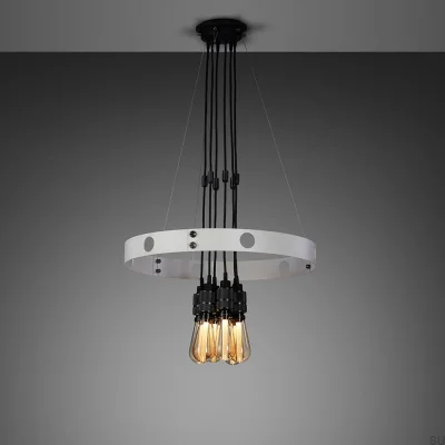 Подвесная люстра Hero 3m, стальной серый с обожженной бронзой