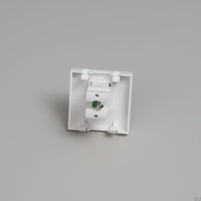 Модуль телефонной розетки RJ11 Cat 3, 45 мм, белый, европейский стандарт
