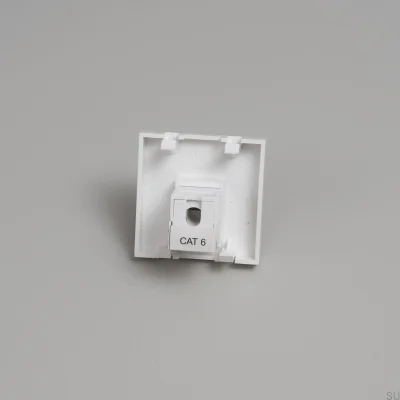 Модульный разъем RJ45 CAT6 45 мм, белый, европейский стандарт