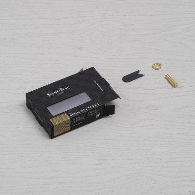 Декоративный набор для переключателя Detail Cross Steel Black