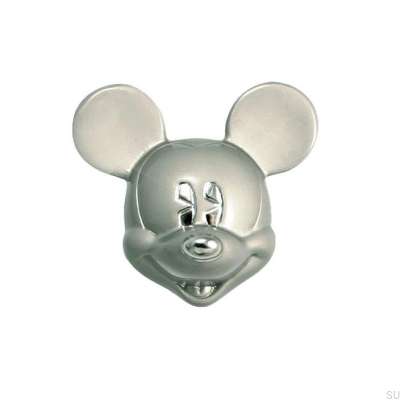Мебельная ручка Mickey Mouse Head Матовый никель