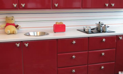 Мебельная ручка Mickey Mouse Head Матовый никель