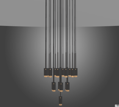 Классическая подвесная люстра Exhaust Graphite (по запросу)