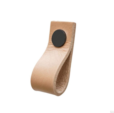 Мебельная ручка Loop Leather with Black