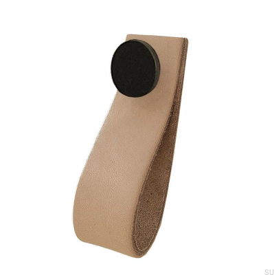 Мебельная ручка Loop 80 Leather with Black