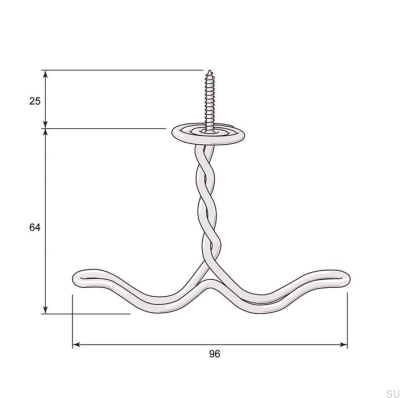Вешалка Ankarkrok 8136 Полированный никель