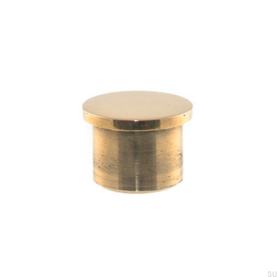 Конец центральной опоры Полированная латунь