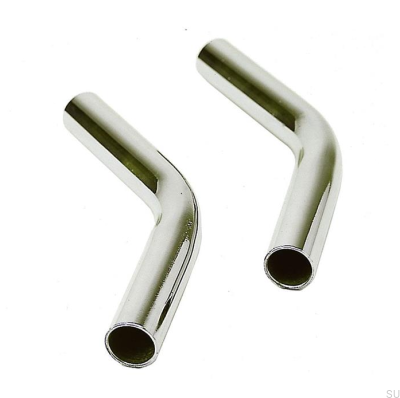 Уголок для кухонной трубы 135 Полированный хром