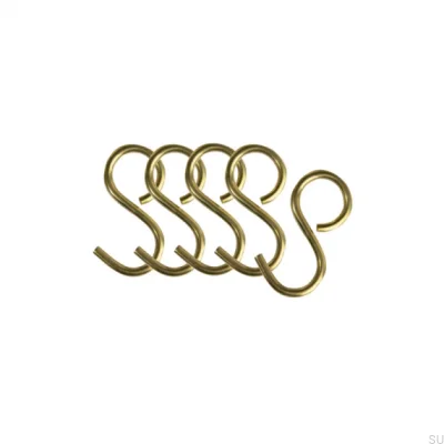 Крючки для кухонной вешалки Aveny Brass Polished Unpainted (5 шт.)