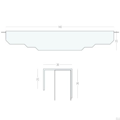 Ручка для мебельной кромки Karla Латунь Хромированная