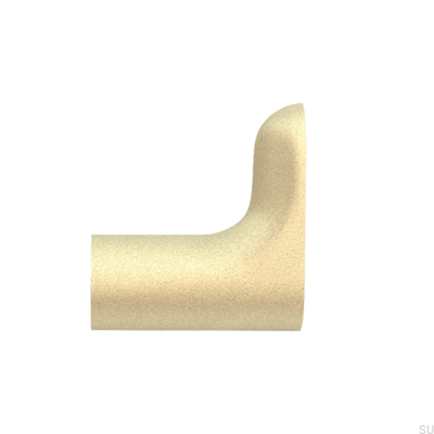 Настенная вешалка TS 1: 2 Латунь Пескоструйная обработка (2 шт.)