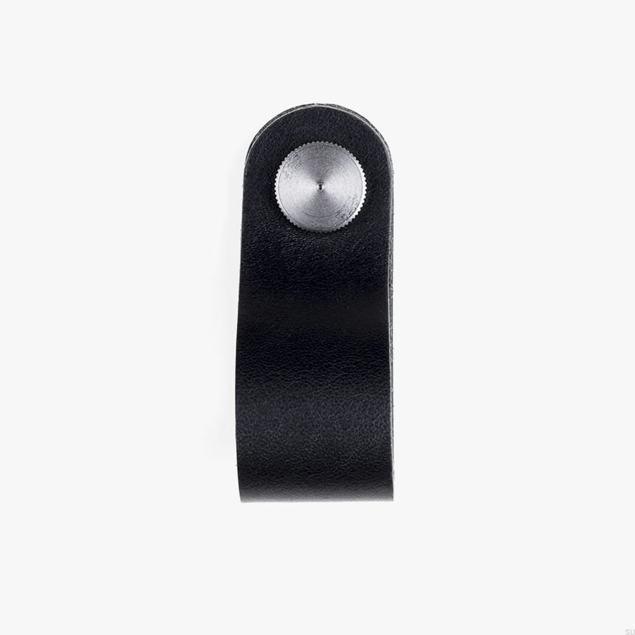 11.1.4--Gałka-meblowa-Pin-Czarna-Skórzana-ze-Srebrnym-Plankton-Skandynawskie-Uchwyty_2