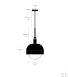 FORKED PENDANT SHADE GLOBE SMOKED .png