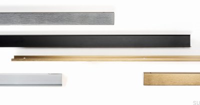 Мебельная кромка Мебельная ручка Way 1056 Aluminium White