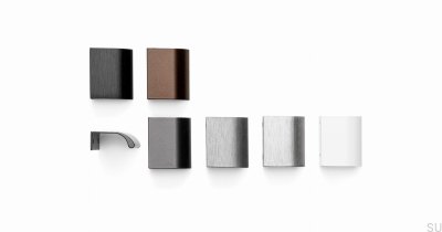 Ручка для мебели Ona 32 Edge, серая, матовая, анодированная