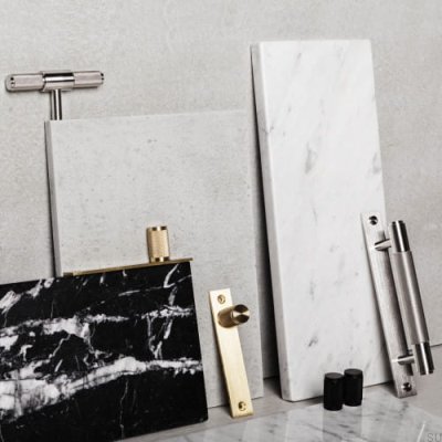 Мебельная ручка Cross 20, сталь, черная (комплект из 2 шт.)