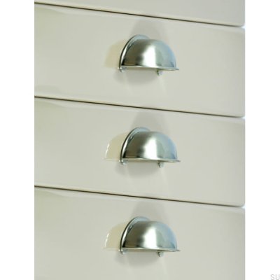 Мебельная ручка Shell 1003 Silver Brushed