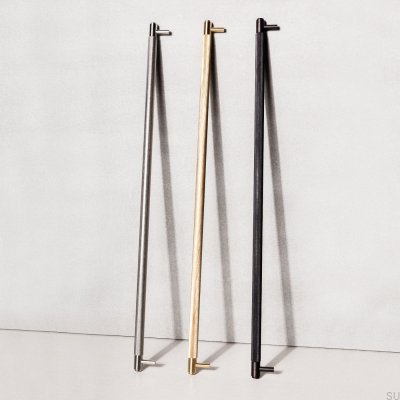 Мебельная ручка Closet Cross 724, сталь, серебристая, удлиненная