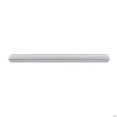 Ручка мебельная удлиненная 1406 128 Матовая сталь