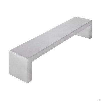 Ручка мебельная удлиненная 1739 192 Матовая сталь