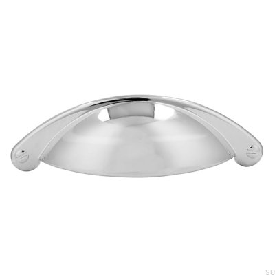 Мебельная ручка Shell 1761 64 Полированный хром