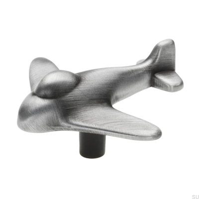 Мебельная ручка Plane 1882 Antique Silver Brushed
