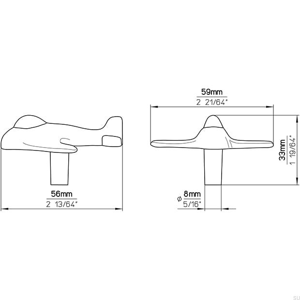 1882-56ZN50--Gałka-Meblowa-Samolot-1882-Antyczna-Srebrna-Szczotkowana-Siro-Skandynawskie-Uchwyty_5