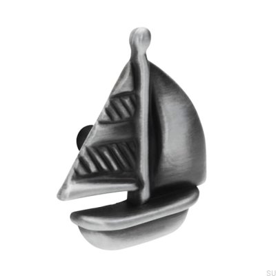 Ручка мебельная Лодзь 1884 Античное серебро