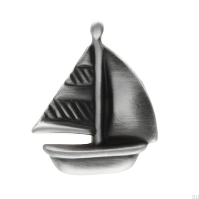 Ручка мебельная Лодзь 1884 Античное серебро