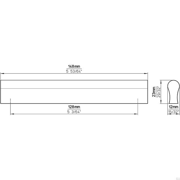1906F-148AL1--Uchwyt-Meblowy-Podłużny-1906F-128-Aluminiowy-Szczotkowany-Siro-Skandynawskie-Uchwyty_5