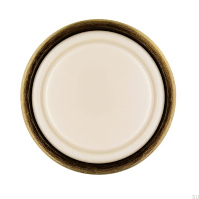 Ручка для мебели 1971 23 Античная бронза с бежевым