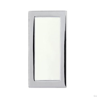 Ручка для мебели 2013 полированный хром с белым