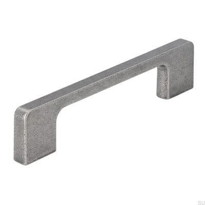 Ручка мебельная удлиненная 2027 128 Античное серебро