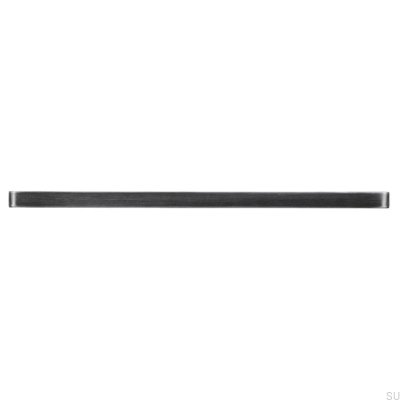 Ручка мебельная удлиненная 2027 Античное серебро Матовый