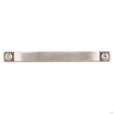 Ручка мебельная удлиненная 2038 128 Серебро матовое