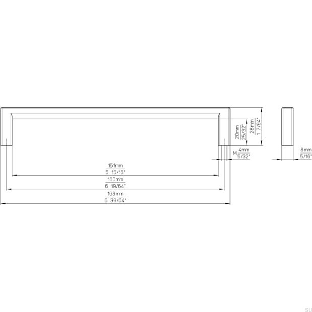2108-168ZN1--Uchwyt-Meblowy-Podłużny-2108-160-Chrom-Polerowany-Siro-Skandynawskie-Uchwyty_5