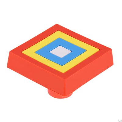 Ручка мебельная H156 Square Rubber Разноцветная