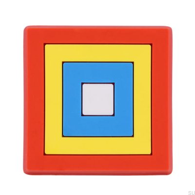 Ручка мебельная H156 Square Rubber Разноцветная
