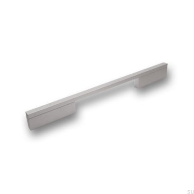 Ручка мебельная удлиненная 2110 128/224 Алюминий матовый
