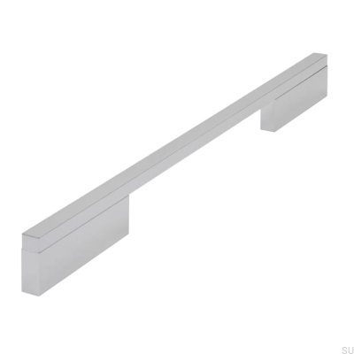 Ручка мебельная удлиненная 2110 192/288 Алюминий Хром Полированный