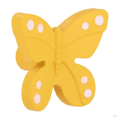 Ручка мебельная H143 Butterfly Plastic Yellow