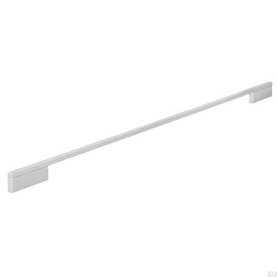 Ручка мебельная удлиненная 2110 640/736 Алюминий матовый