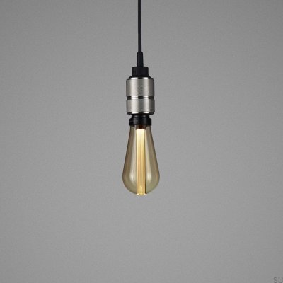 Подвесной светильник без абажура 1.0 Hooked S 2 м Steel Silver