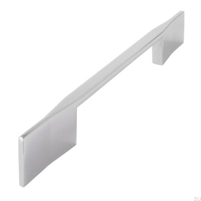 Ручка мебельная удлиненная 2197 128 Хром полированный